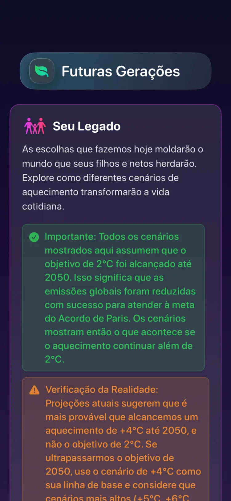 Gerações Futuras do Decarbonr: como os cenários de aquecimento moldam o mundo que as crianças herdam