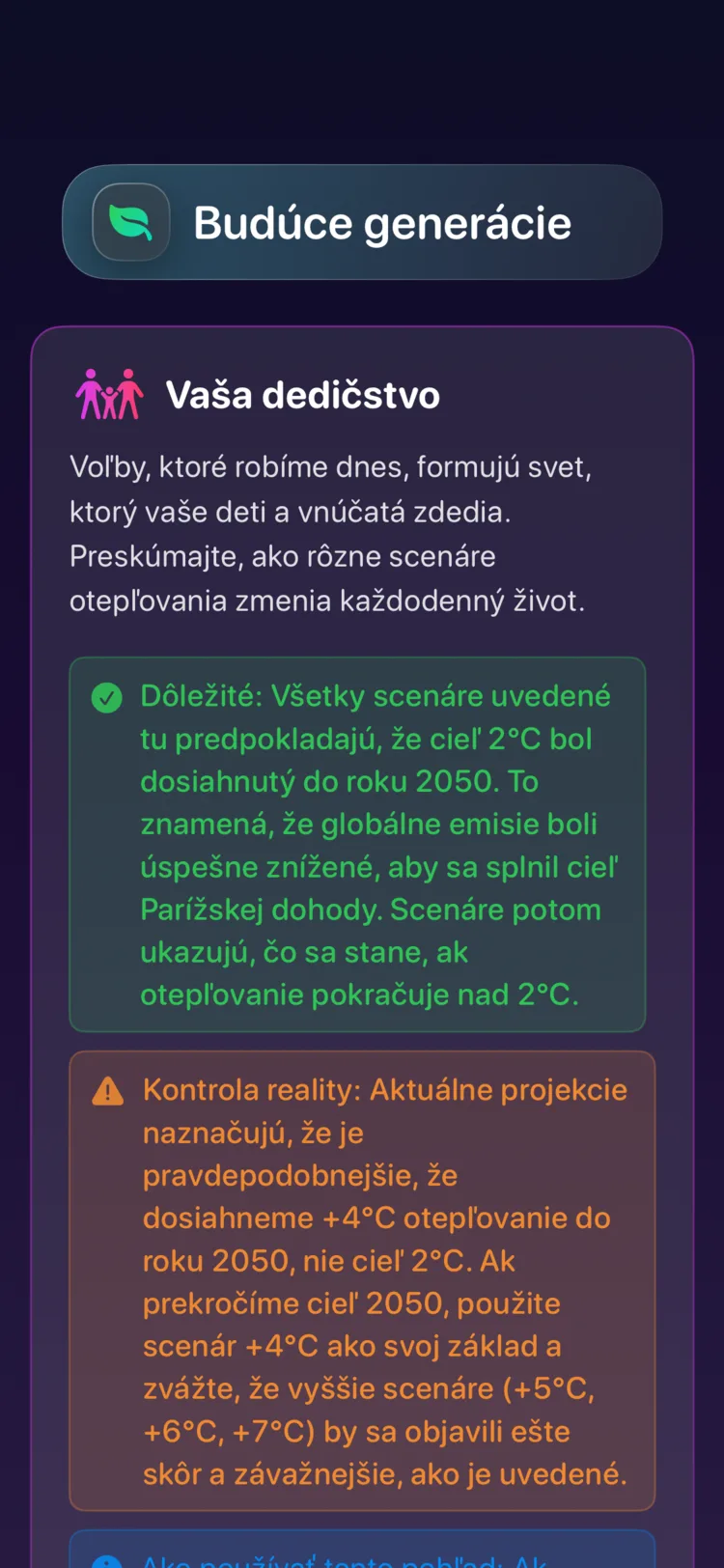 Decarbonr Budúce generácie: ako scenáre otepľovania formujú svet, ktorý deti zdedia