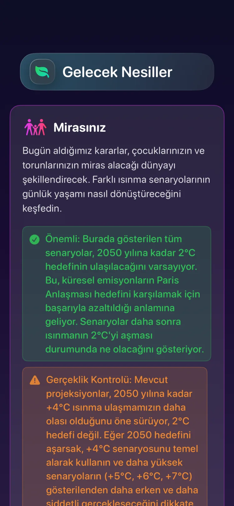 Decarbonr Gelecek Nesiller: ısınma senaryolarının çocukların devralacağı dünyayı nasıl şekillendirdiği